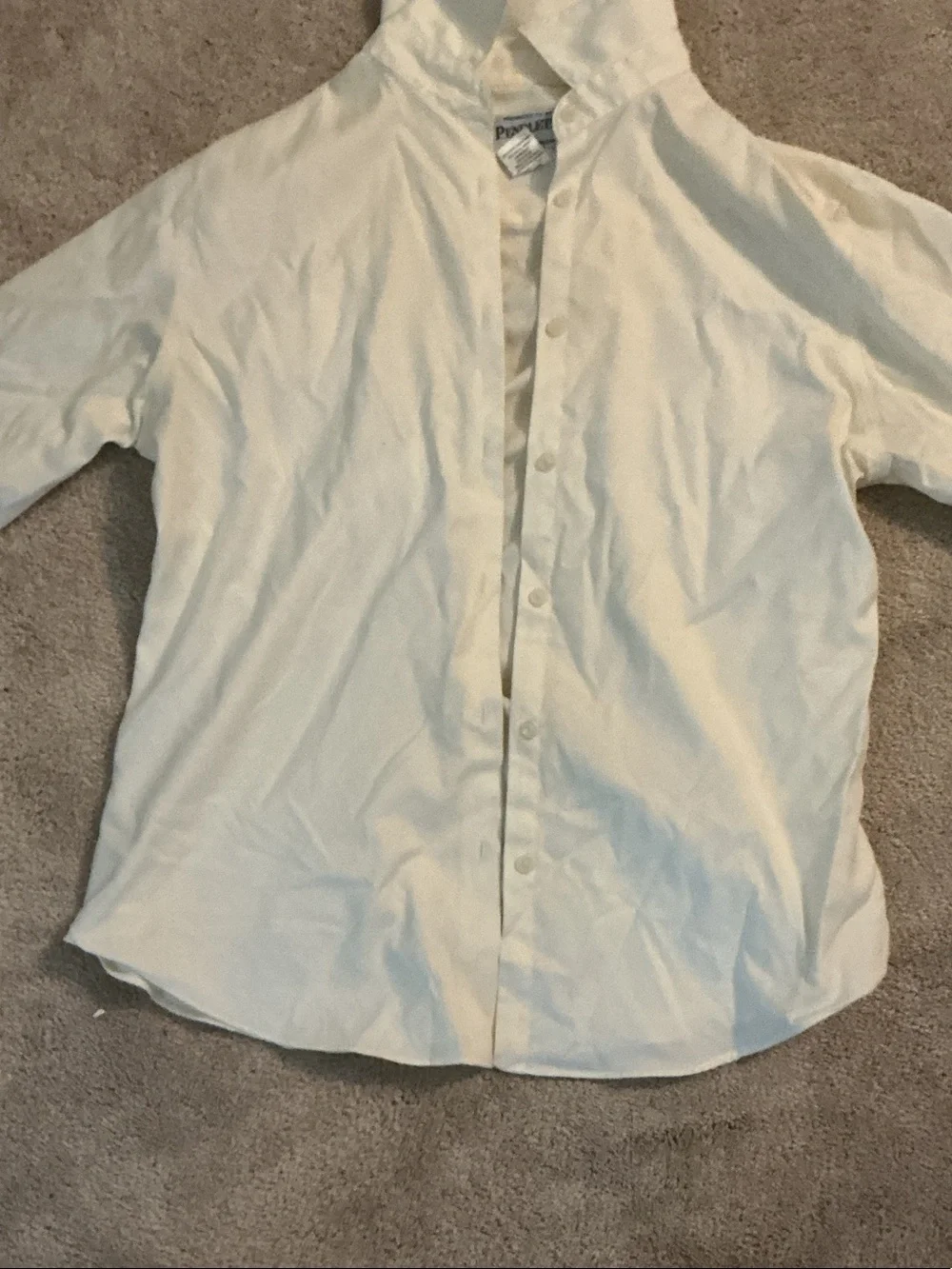 Pendleton Cream Long-Sleeve Button-Up Blouse
